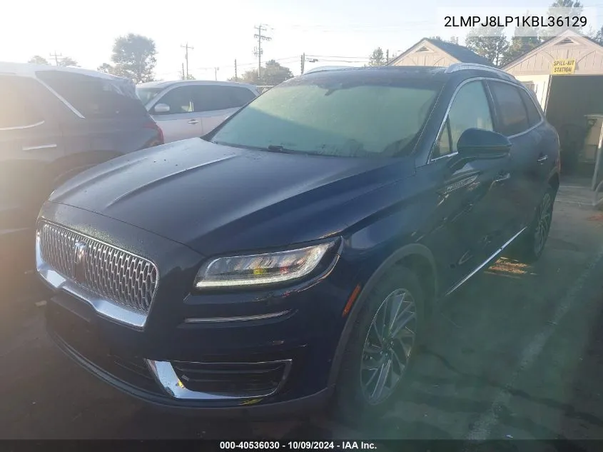 2019 Lincoln Nautilus Reserve VIN: 2LMPJ8LP1KBL36129 Lot: 40536030