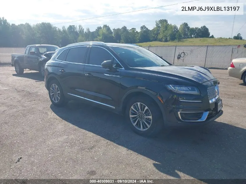 2020 Lincoln Nautilus VIN: 2LMPJ6J9XLBL13197 Lot: 40309031