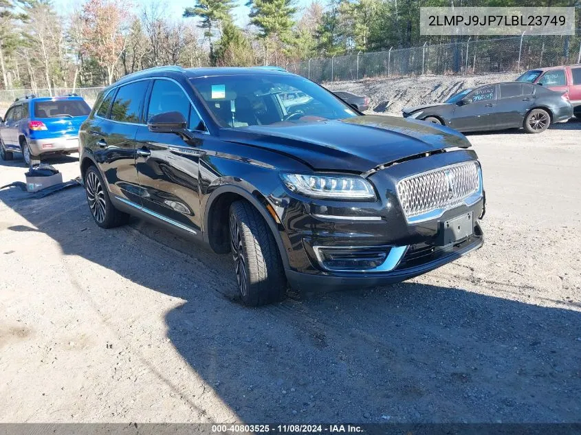 2020 Lincoln Nautilus Black Label VIN: 2LMPJ9JP7LBL23749 Lot: 40803525