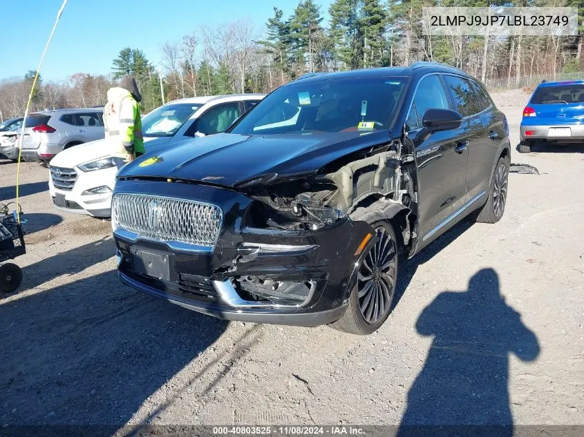 2020 Lincoln Nautilus Black Label VIN: 2LMPJ9JP7LBL23749 Lot: 40803525