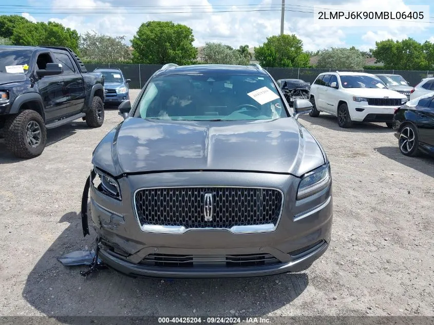 2021 Lincoln Nautilus Reserve VIN: 2LMPJ6K90MBL06405 Lot: 40425204