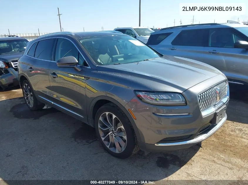 2022 Lincoln Nautilus Reserve VIN: 2LMPJ6K99NBL09143 Lot: 40277049