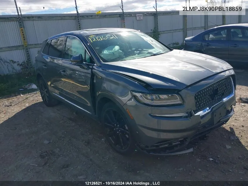 2023 Lincoln Nautilus Reserve VIN: 2LMPJ8K90PBL18859 Lot: 12126521