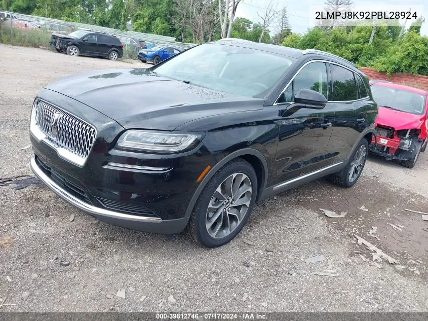 2023 Lincoln Nautilus Reserve VIN: 2LMPJ8K92PBL28924 Lot: 39812746