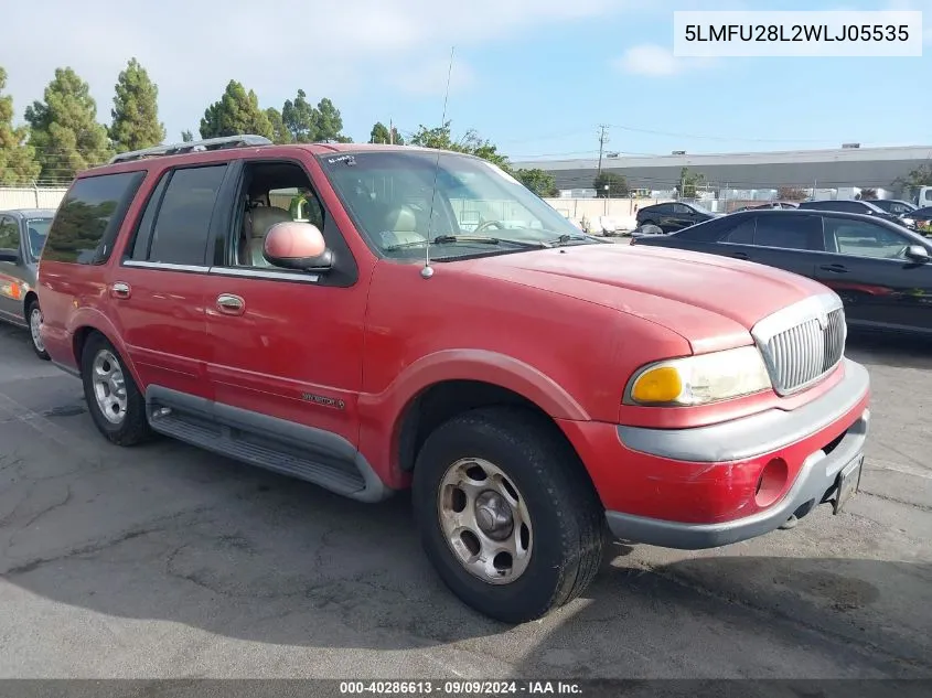 1998 Lincoln Navigator VIN: 5LMFU28L2WLJ05535 Lot: 40286613