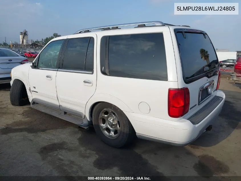 1998 Lincoln Navigator VIN: 5LMPU28L6WLJ24805 Lot: 40393954