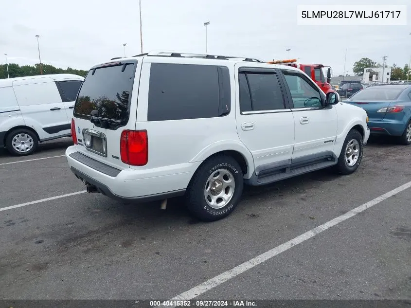 1998 Lincoln Navigator VIN: 5LMPU28L7WLJ61717 Lot: 40415352