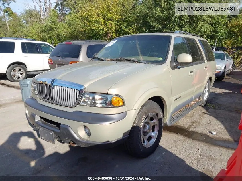 1998 Lincoln Navigator VIN: 5LMPU28L5WLJ59481 Lot: 40489098