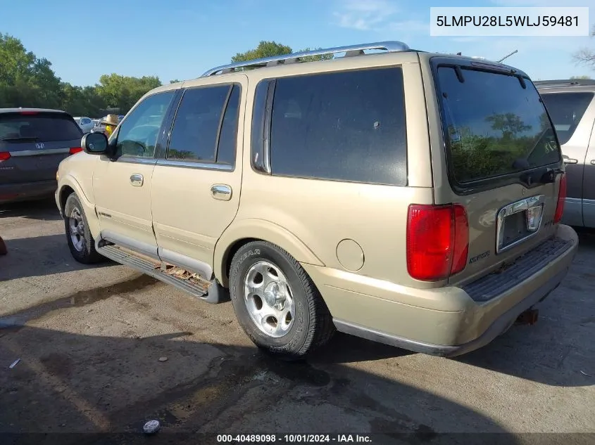 5LMPU28L5WLJ59481 1998 Lincoln Navigator