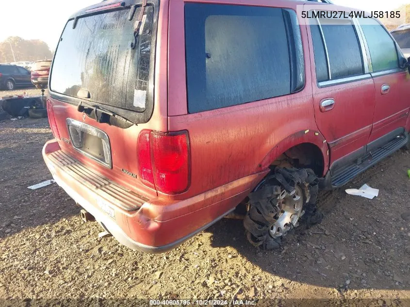 1998 Lincoln Navigator VIN: 5LMRU27L4WLJ58185 Lot: 40605795