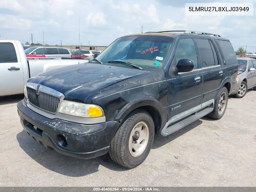 1999 Lincoln Navigator VIN: 5LMRU27L8XLJ03949 Lot: 40408264