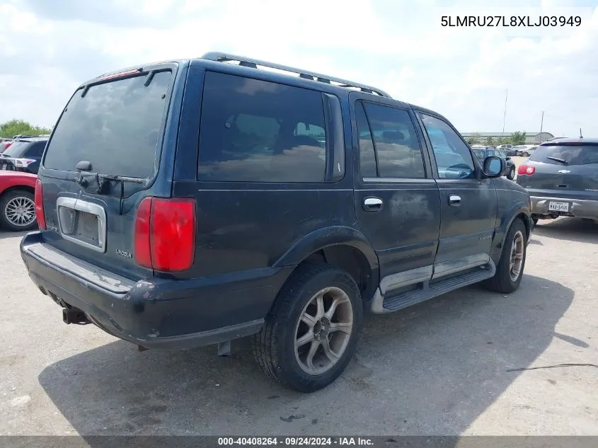 1999 Lincoln Navigator VIN: 5LMRU27L8XLJ03949 Lot: 40408264