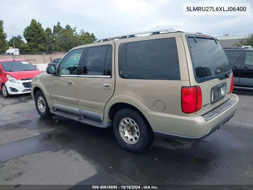 1999 Lincoln Navigator VIN: 5LMRU27L6XLJ06400 Lot: 40616695