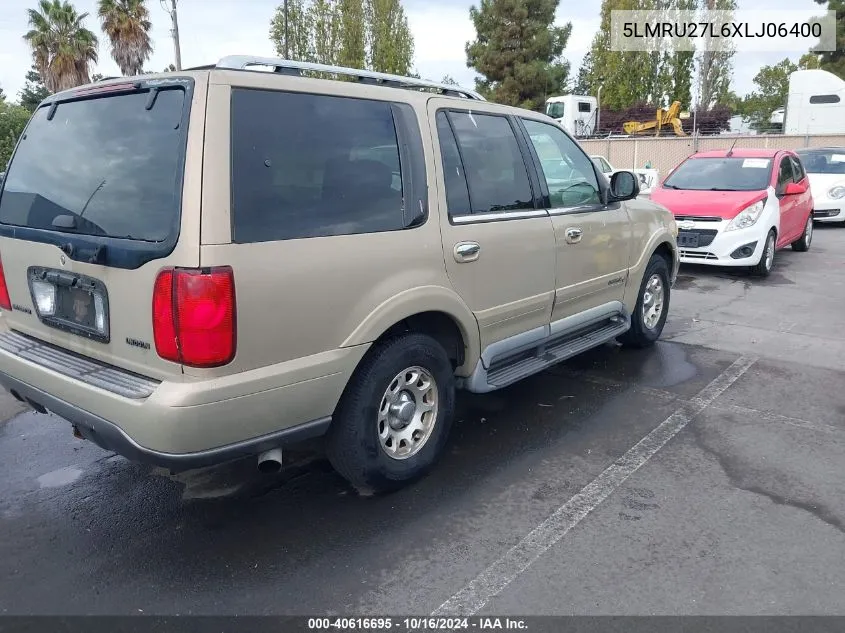 1999 Lincoln Navigator VIN: 5LMRU27L6XLJ06400 Lot: 40616695