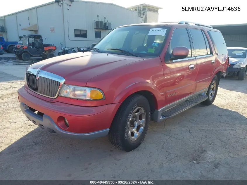 5LMRU27A9YLJ14636 2000 Lincoln Navigator