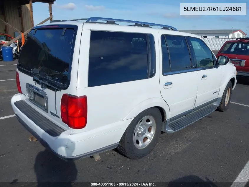 5LMEU27R61LJ24681 2001 Lincoln Navigator