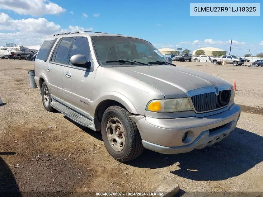 2001 Lincoln Navigator VIN: 5LMEU27R91LJ18325 Lot: 40670807