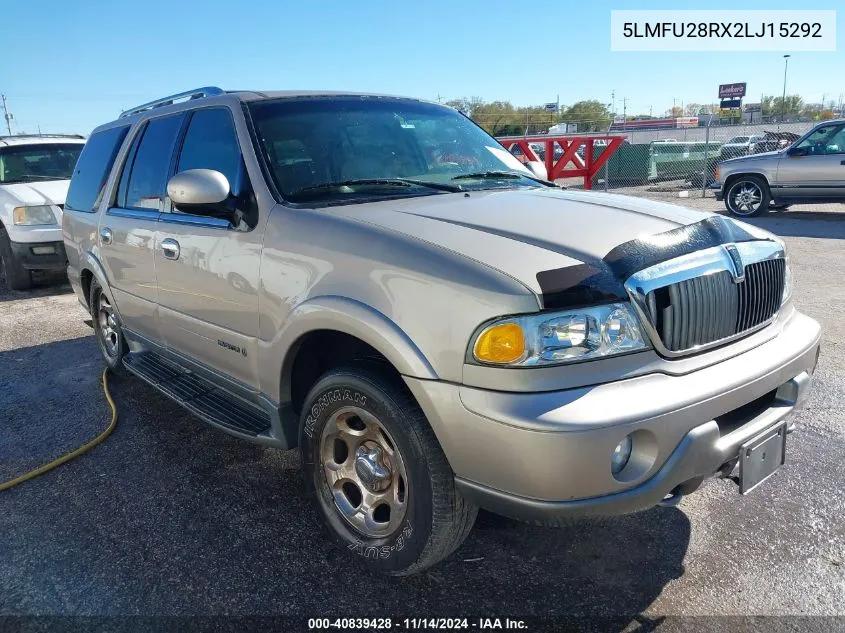 5LMFU28RX2LJ15292 2002 Lincoln Navigator