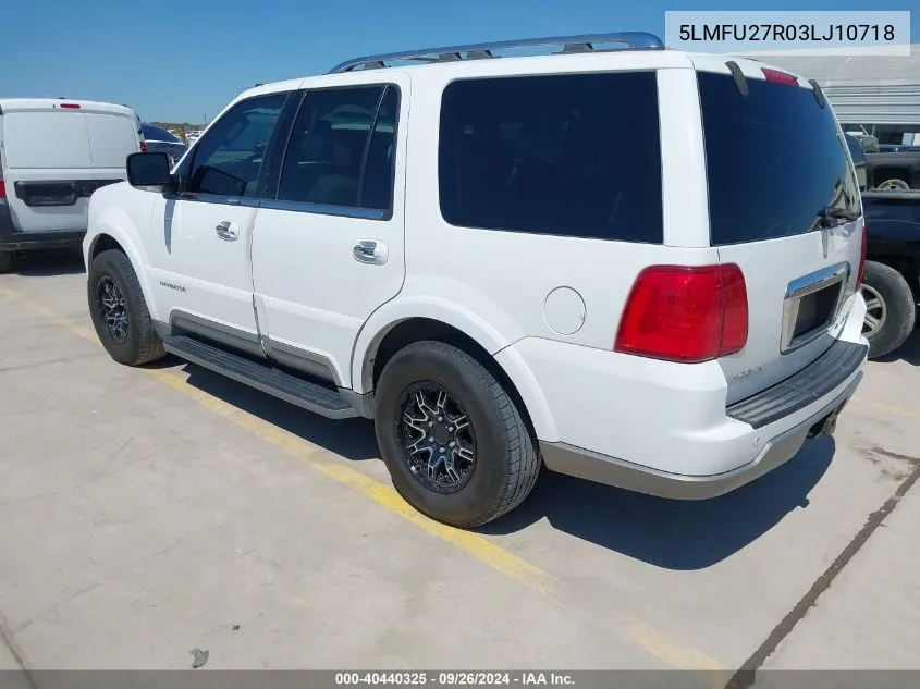 5LMFU27R03LJ10718 2003 Lincoln Navigator