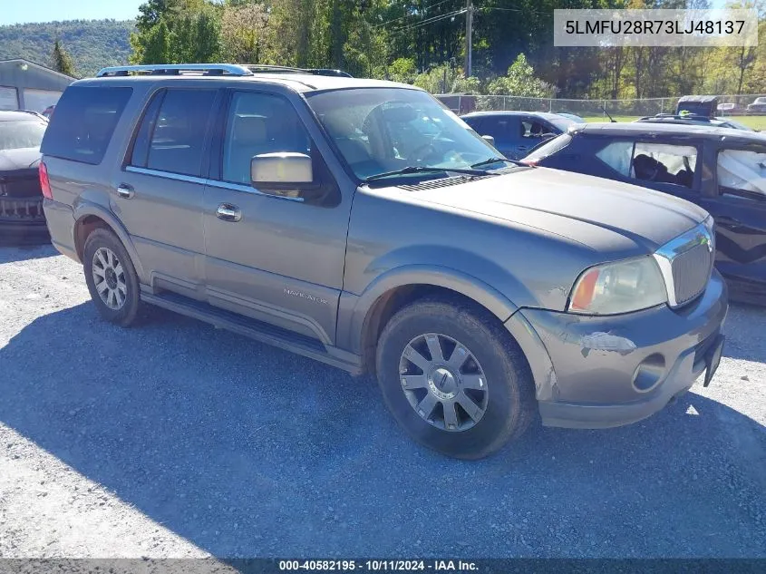 2003 Lincoln Navigator VIN: 5LMFU28R73LJ48137 Lot: 40582195