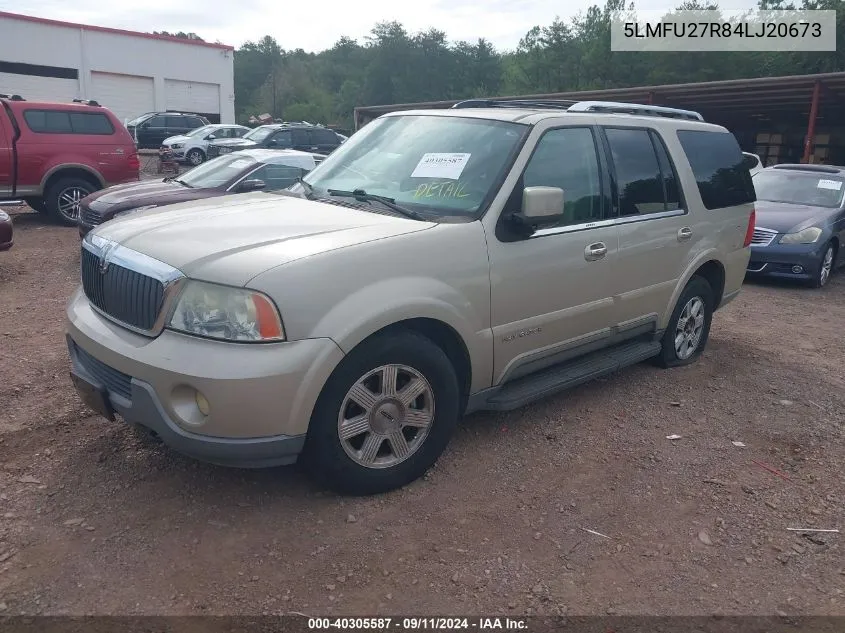 2004 Lincoln Navigator VIN: 5LMFU27R84LJ20673 Lot: 40305587