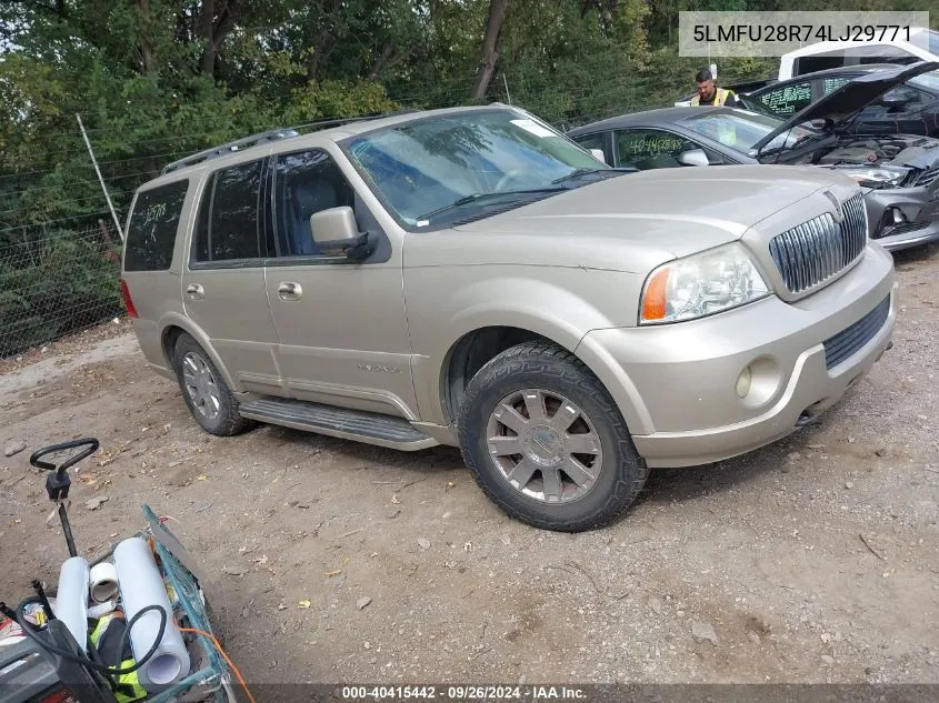 2004 Lincoln Navigator VIN: 5LMFU28R74LJ29771 Lot: 40415442