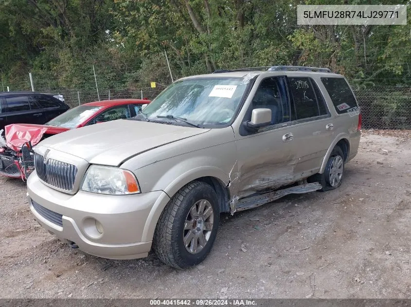 2004 Lincoln Navigator VIN: 5LMFU28R74LJ29771 Lot: 40415442