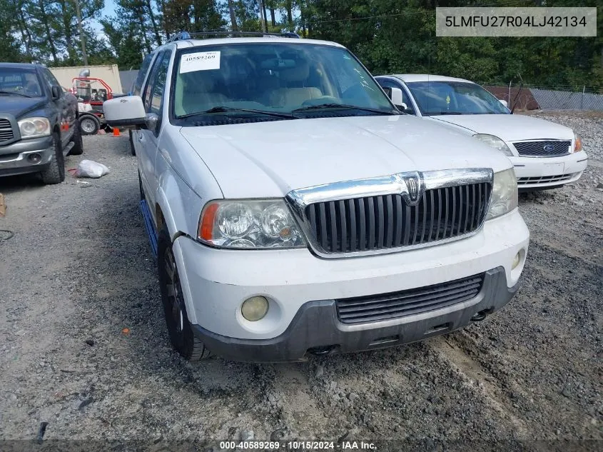 2004 Lincoln Navigator VIN: 5LMFU27R04LJ42134 Lot: 40589269