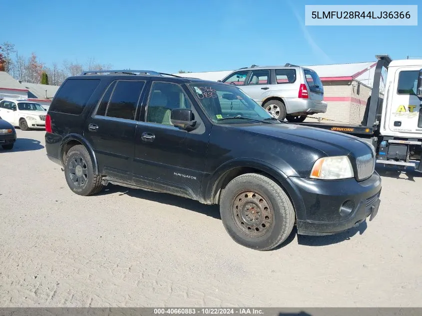 2004 Lincoln Navigator VIN: 5LMFU28R44LJ36366 Lot: 40660883