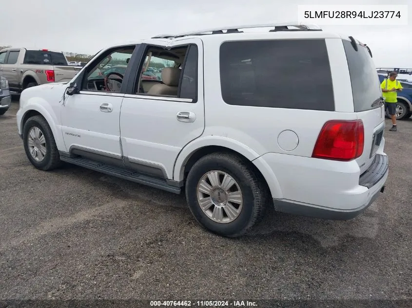 2004 Lincoln Navigator Ultimate VIN: 5LMFU28R94LJ23774 Lot: 40764462