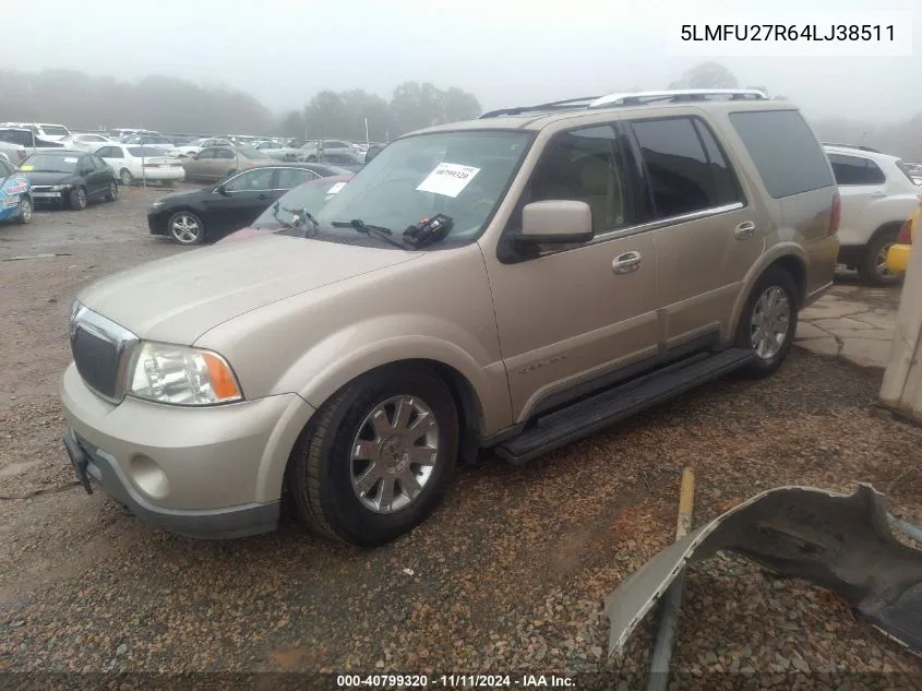 2004 Lincoln Navigator VIN: 5LMFU27R64LJ38511 Lot: 40799320