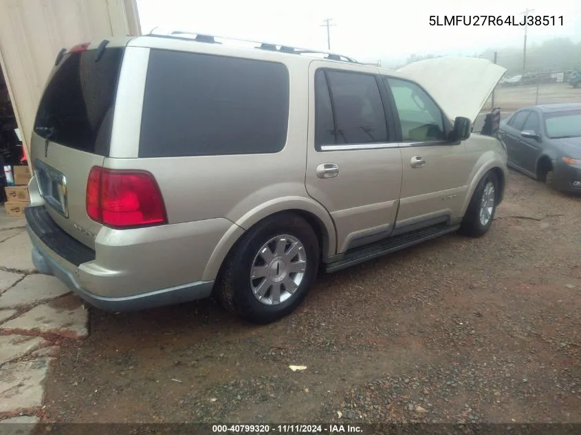 2004 Lincoln Navigator VIN: 5LMFU27R64LJ38511 Lot: 40799320