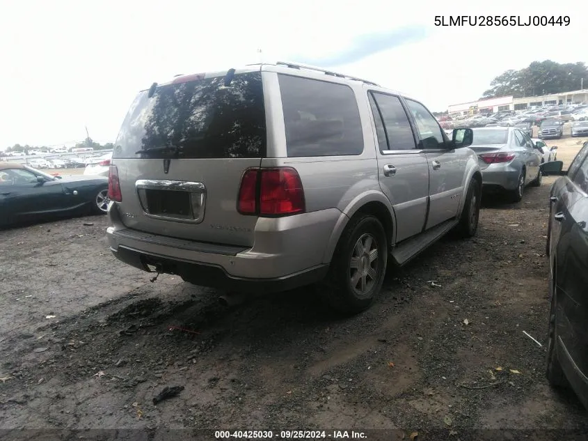 5LMFU28565LJ00449 2005 Lincoln Navigator