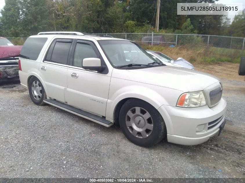 2005 Lincoln Navigator VIN: 5LMFU28505LJ18915 Lot: 40503082