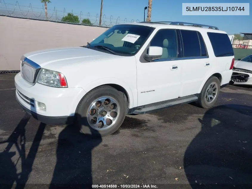 5LMFU28535LJ10744 2005 Lincoln Navigator