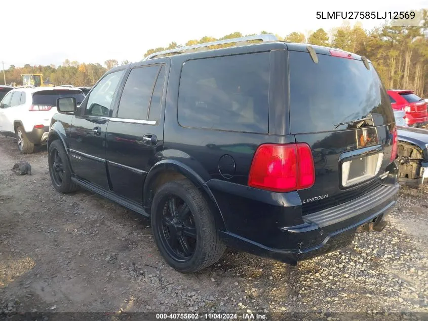 2005 Lincoln Navigator VIN: 5LMFU27585LJ12569 Lot: 40755602