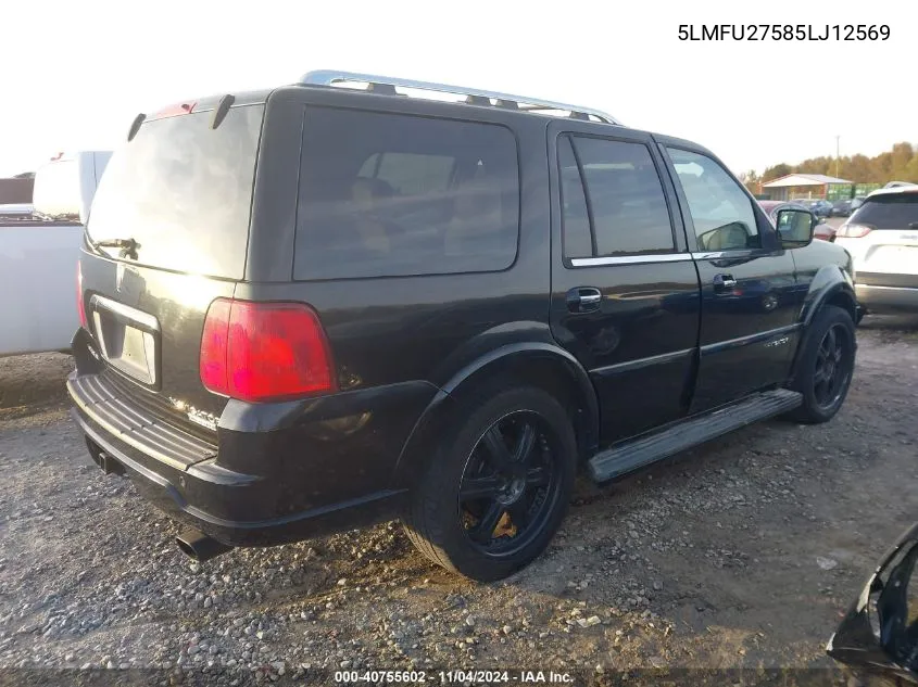 2005 Lincoln Navigator VIN: 5LMFU27585LJ12569 Lot: 40755602