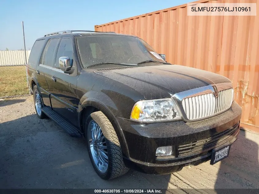 2006 Lincoln Navigator Luxury/Ultimate VIN: 5LMFU27576LJ10961 Lot: 40530705