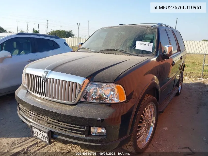 2006 Lincoln Navigator Luxury/Ultimate VIN: 5LMFU27576LJ10961 Lot: 40530705