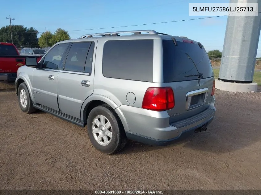 2006 Lincoln Navigator Luxury/Ultimate VIN: 5LMFU27586LJ25713 Lot: 40691589