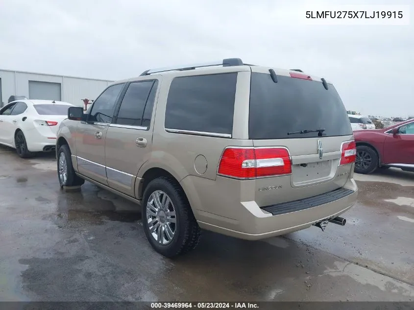 2007 Lincoln Navigator Ultimate VIN: 5LMFU275X7LJ19915 Lot: 39469964