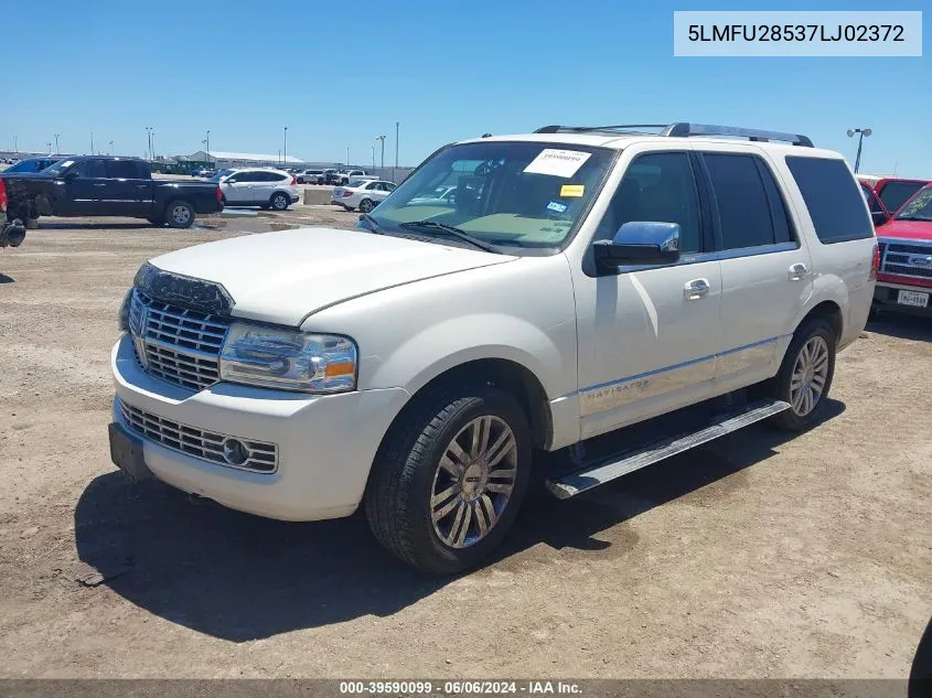 2007 Lincoln Navigator Ultimate VIN: 5LMFU28537LJ02372 Lot: 39590099