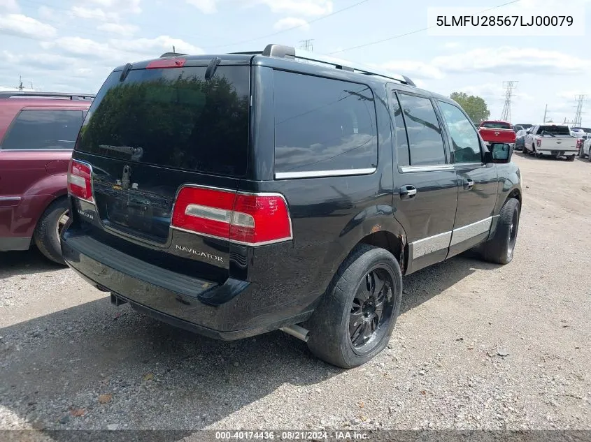 2007 Lincoln Navigator Ultimate VIN: 5LMFU28567LJ00079 Lot: 40174436