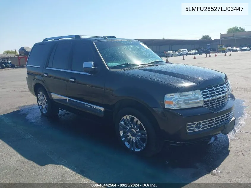 2007 Lincoln Navigator Ultimate VIN: 5LMFU28527LJ03447 Lot: 40442564