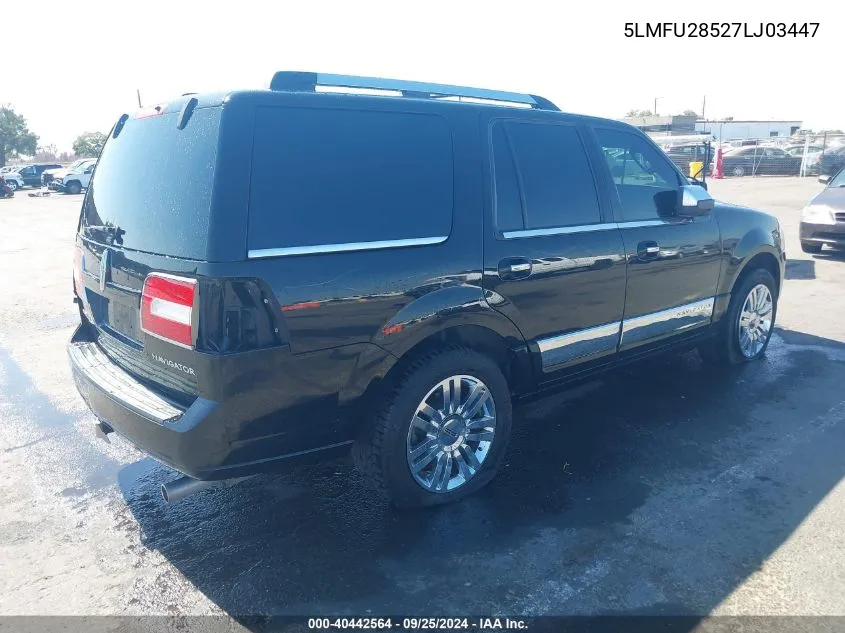 2007 Lincoln Navigator Ultimate VIN: 5LMFU28527LJ03447 Lot: 40442564