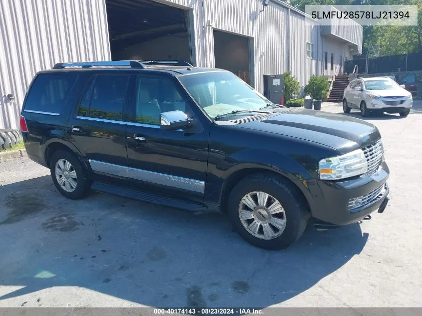 2008 Lincoln Navigator VIN: 5LMFU28578LJ21394 Lot: 40174143