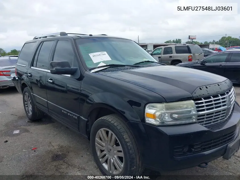 2008 Lincoln Navigator VIN: 5LMFU27548LJ03601 Lot: 40268700