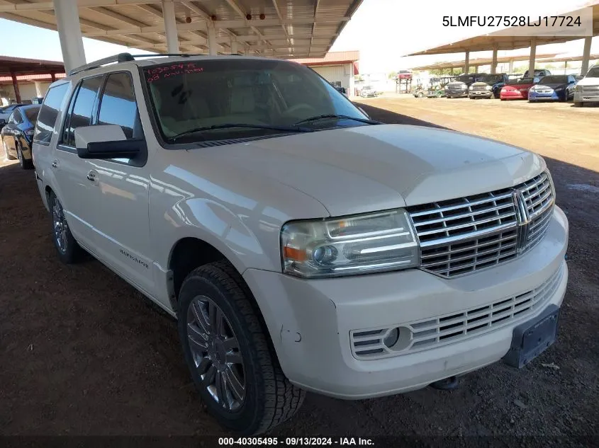 2008 Lincoln Navigator VIN: 5LMFU27528LJ17724 Lot: 40305495