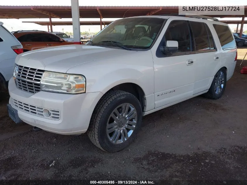 2008 Lincoln Navigator VIN: 5LMFU27528LJ17724 Lot: 40305495