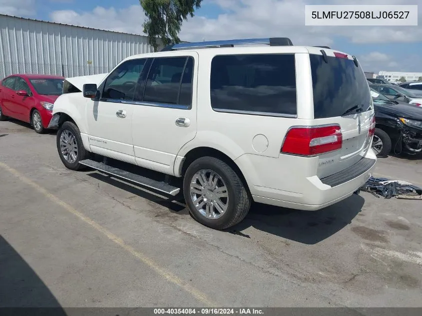 2008 Lincoln Navigator VIN: 5LMFU27508LJ06527 Lot: 40354084